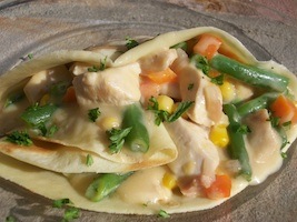 chicken pot pie crepe filling recipe