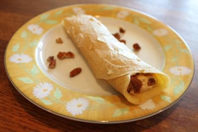Gouda and Walnut Crepes