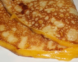 grilled cheese in a crepe