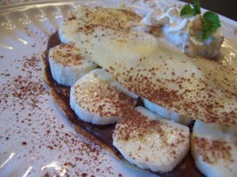 Banana Crepes with Nutella