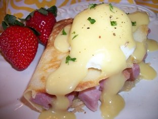 Eggs Benedict Crepe