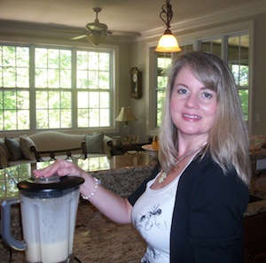 Ashley using Kitchen Aid Blender