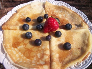eggnog crepes