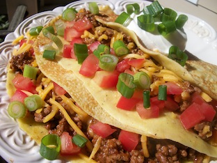 Ground beef taco