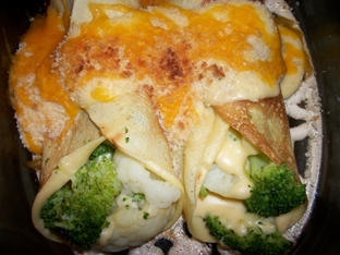 Broccoli and Cauliflower Au Gratin