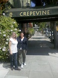 awning outside crepe vine restaurant