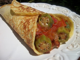 Okra and tomatoes recipe